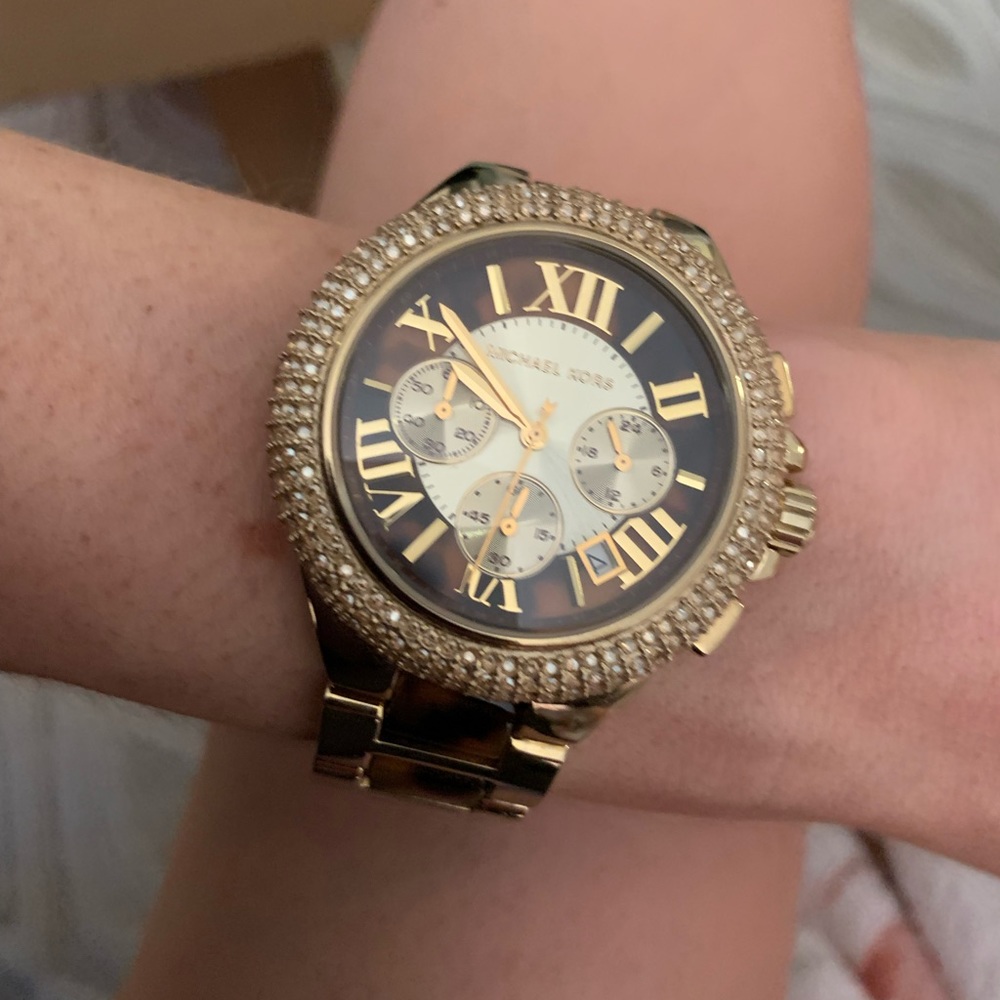 Michael Kors Watch - Gold + Tortoise